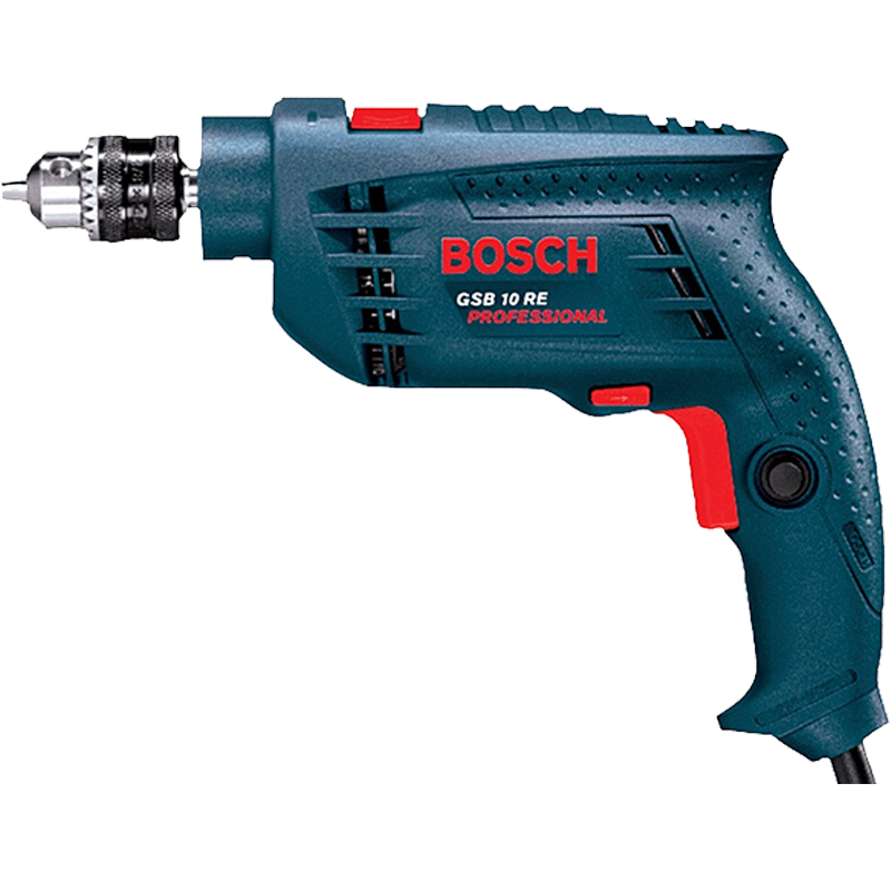 博世（BOSCH）GSB 10 RE set 冲击钻 插电式手电钻工具箱 （100附件套装）