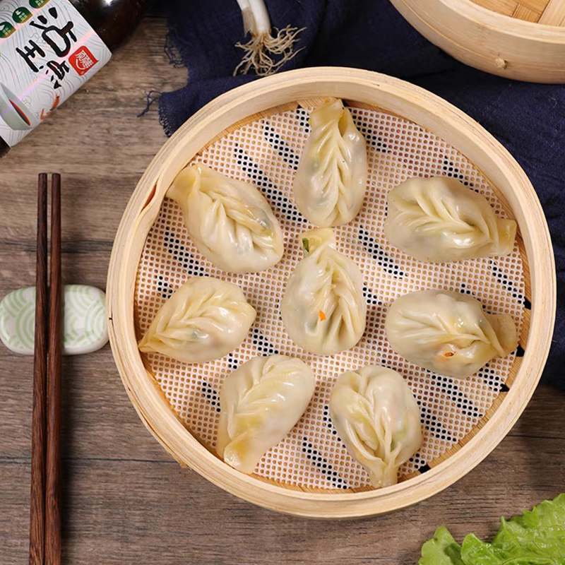 蔚鲜来华饮沙县蒸饺500g广式早餐面点饺子蒸饺水饺速冻速食早餐面点半