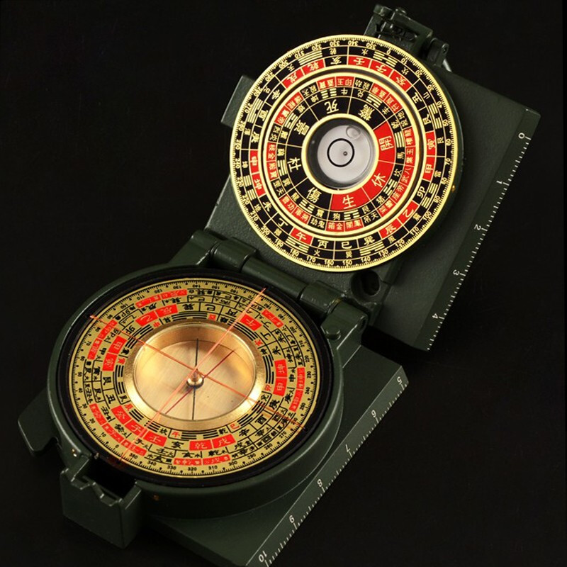 盘高精度罗经仪易经活解多用转盘迷你随身便携 寻龙罗盘 礼盒使用说明