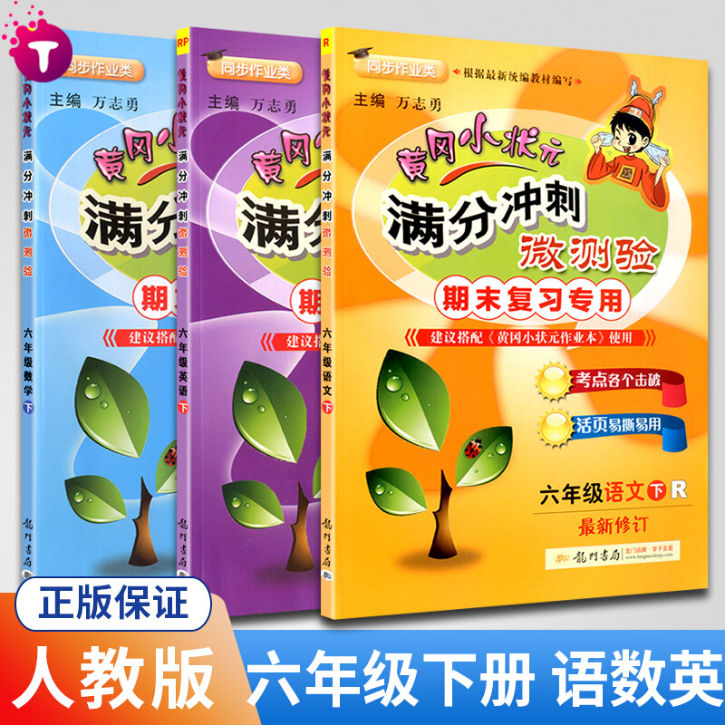 新版版黄冈小状元满分冲刺微测验期末复习六