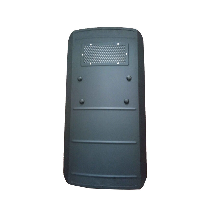 京安利剑 (king sword)金属铝合金防暴盾牌 长方形手持安保 黑色合金