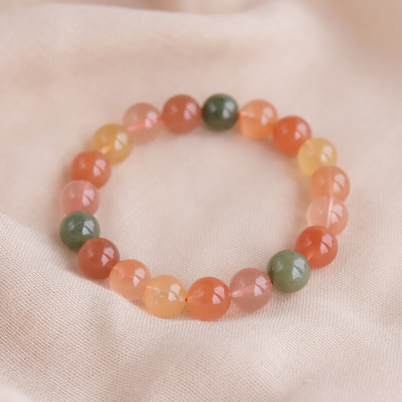 瓶凡天然收藏级福禄寿手链女单圈 吉祥长寿水晶手串送父母长辈佳 珠子