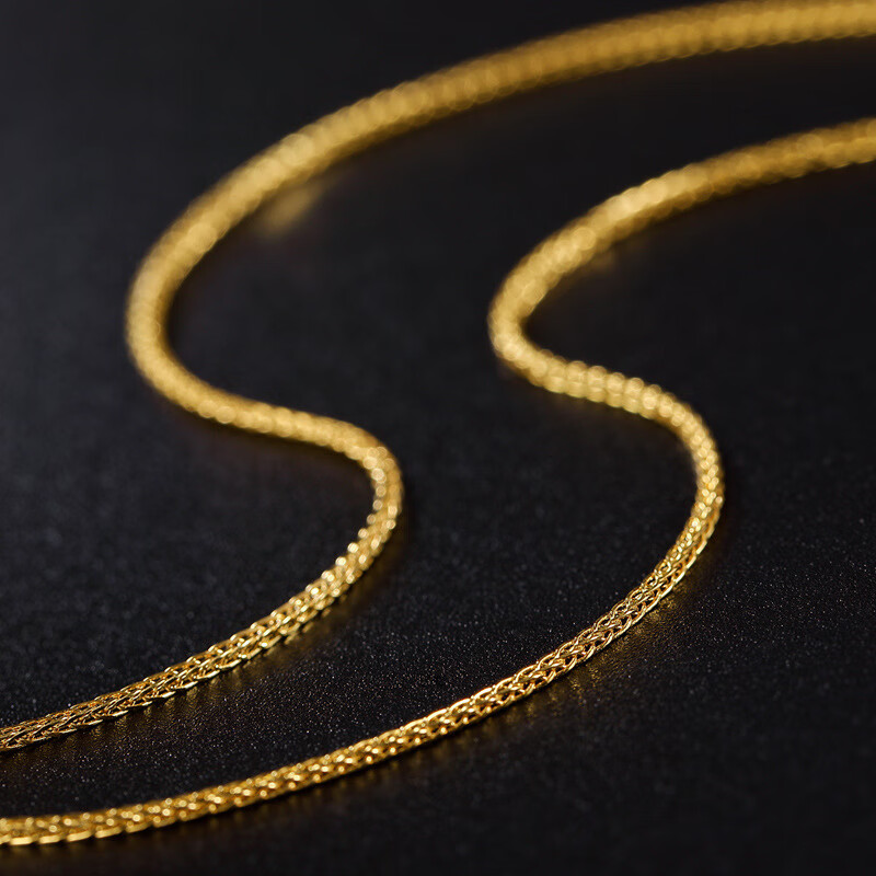 泽莱雅s925银镀金时尚轻奢个性女士款肖邦链锁骨链项链可延长 18英寸