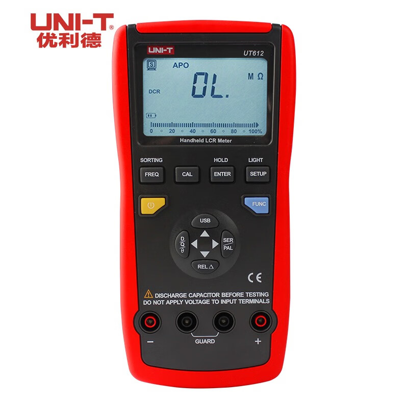优利德(uni-t)手持自动量程lcr数字电桥表 电阻电感电容表仪 ut612