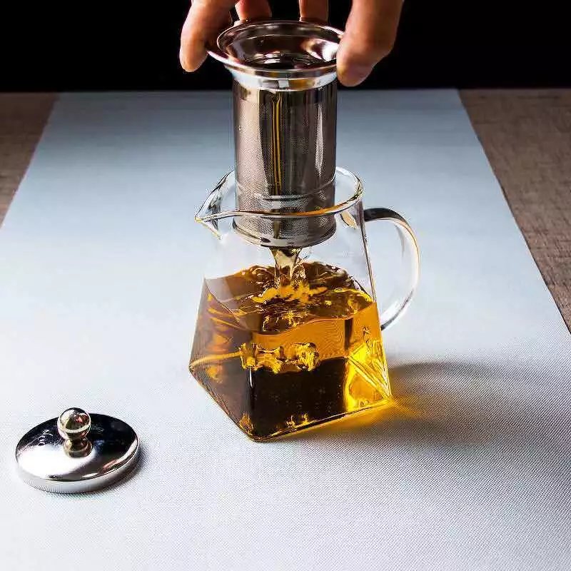 【厂家直发】加厚耐热玻璃茶壶不锈钢过滤花茶壶耐高温家用玻璃茶 ()茶壶 350ml 单壶一个