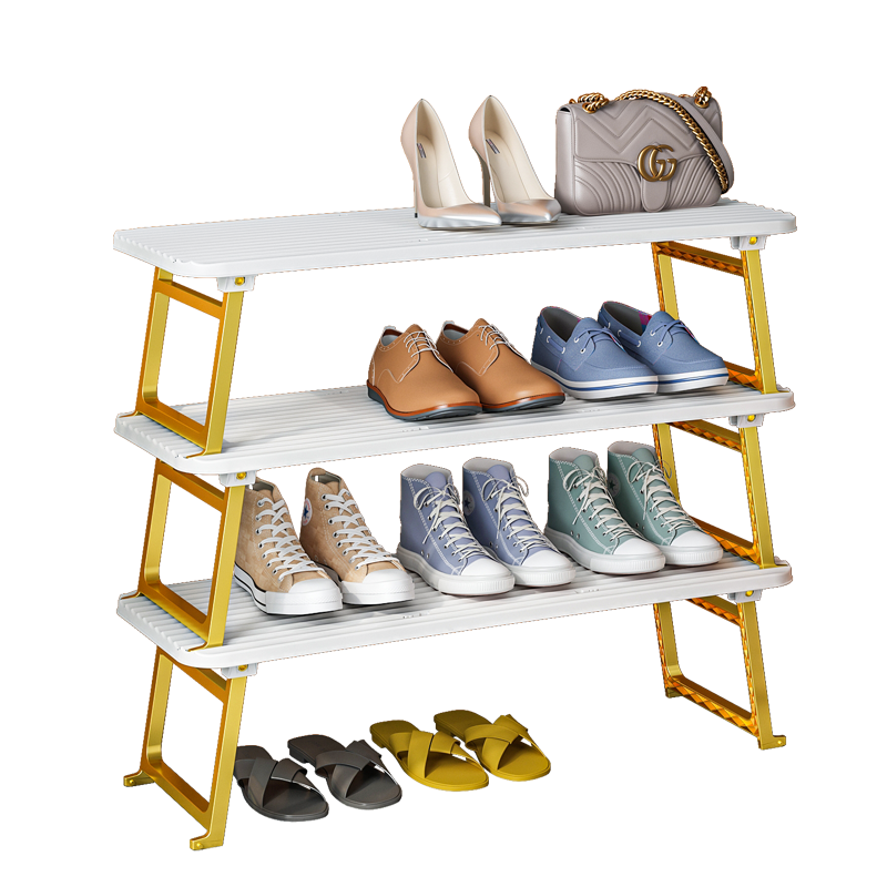 蔻丝(ColesHome)免安装简易鞋架门口轻奢家用塑料小鞋柜