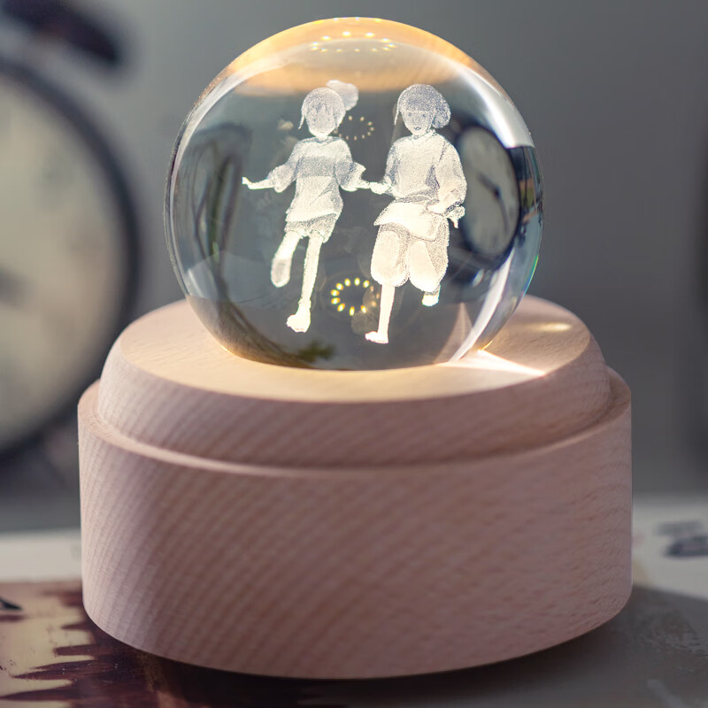 千与千寻八音盒宫崎骏周边摆件音乐盒白龙儿童女生l 千寻白龙牵手