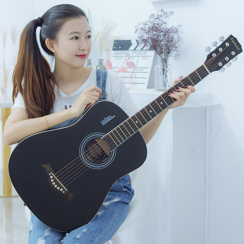 刘吉祥吉他 fantast 41单板吉他初学者男生女生专用民谣吉他38木吉他