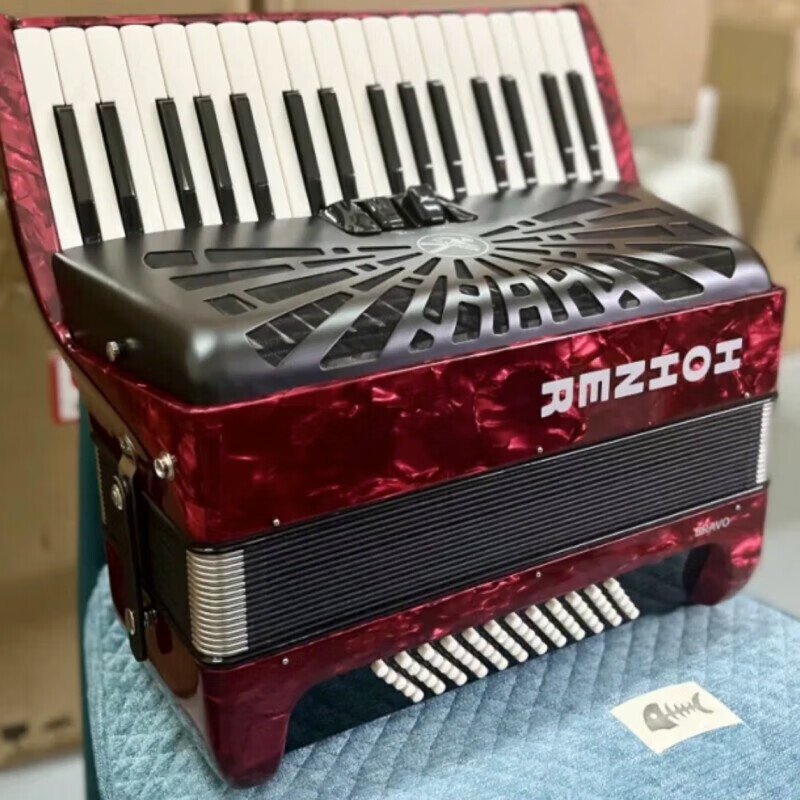 HOHNER【德国霍纳】120贝斯96贝斯80贝斯72贝斯60贝斯 键盘手风琴 60贝 60贝司 红色 34键