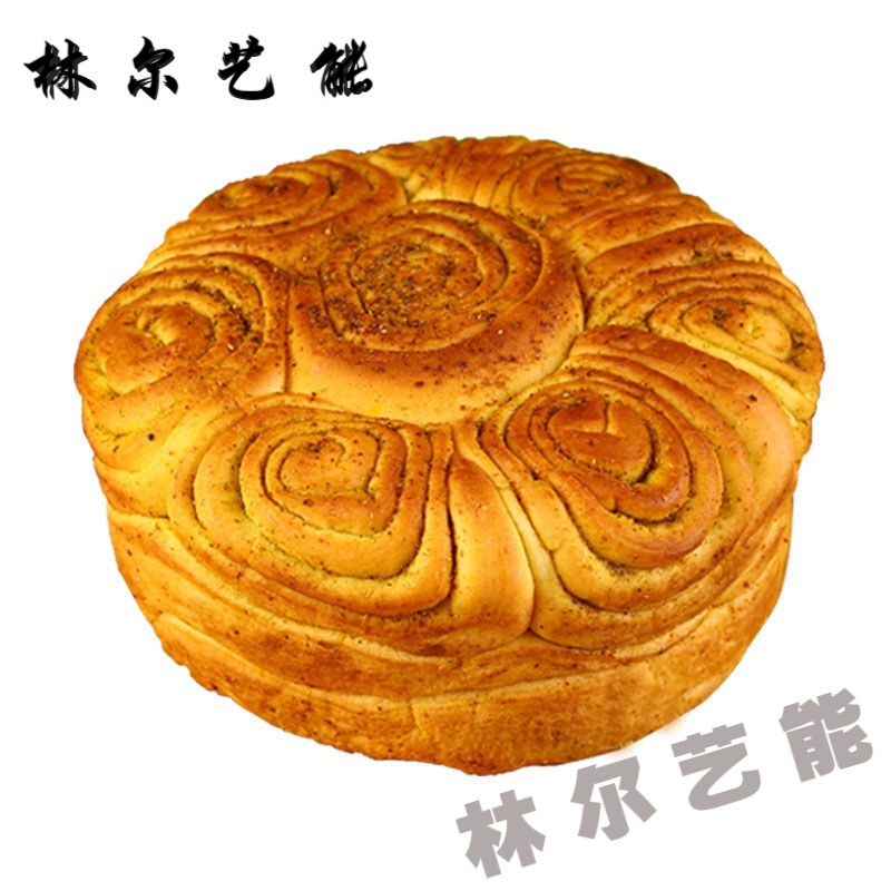 小吃烤花馍烤馍花卷馍馍面包早午晚餐美食零食糕点 1个600g 苦豆味