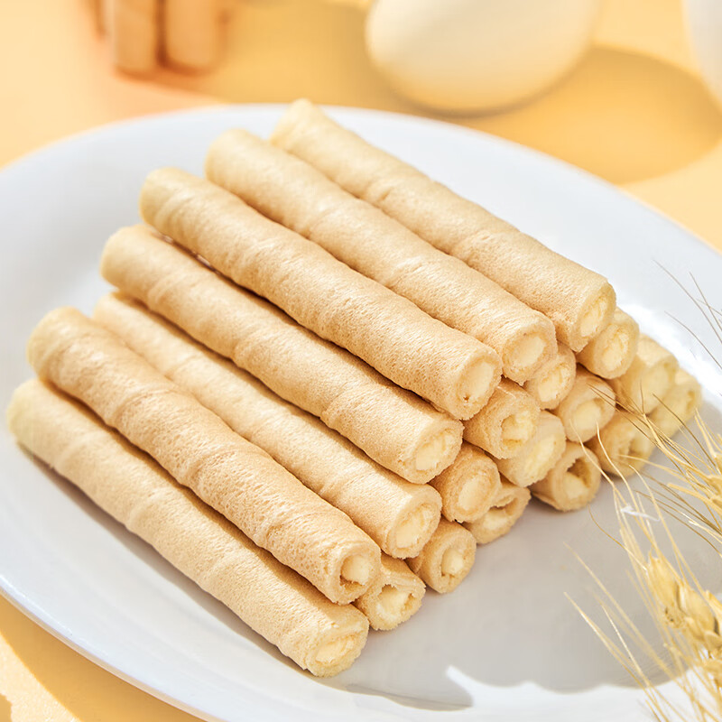 品香园椰子蛋卷168g*1盒装海南特产早餐饼代餐休闲办公网红小零食