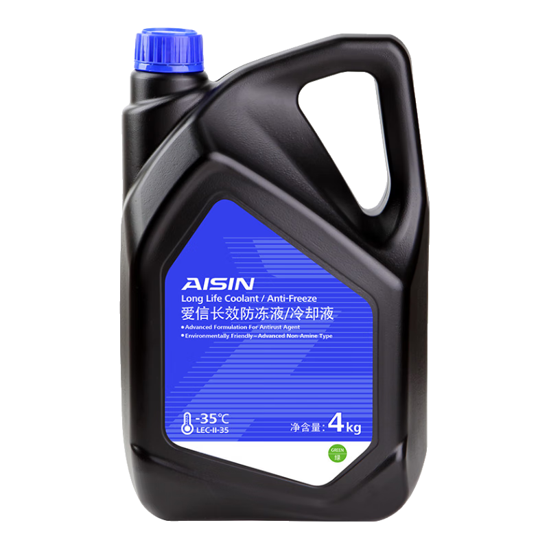 愛(ài)信防凍液/發(fā)動(dòng)機冷卻液 不凍液水箱寶防沸防腐蝕四季通用汽車(chē) 4kg -35℃ 綠色 防凍液