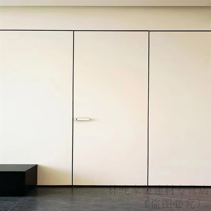 快客优品极简铝木门 极简无框铝木门卧室门生态铝蜂窝木门室内门隐形