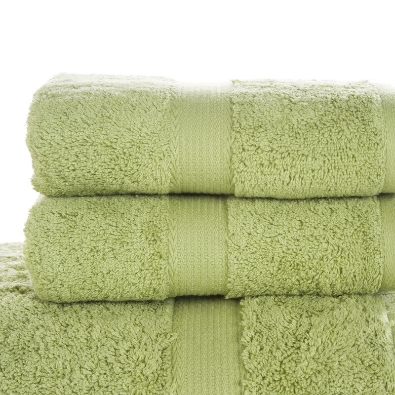 酒店毛巾 长绒棉毛巾2条装 纯棉加厚柔软强吸水洗脸巾 长绒棉-鹅黄绿