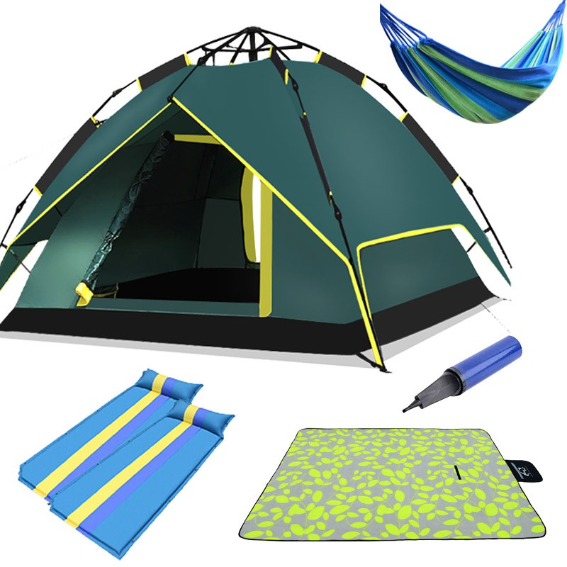 创悦 全自动帐篷3-5人户外双层免搭建野外露营帐篷套装