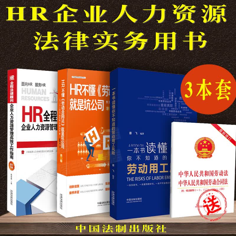劳动法正版HR全程法律顾问企业人力资源管理高效工作指南一本书读懂你不知道的劳动用工风险HR不懂