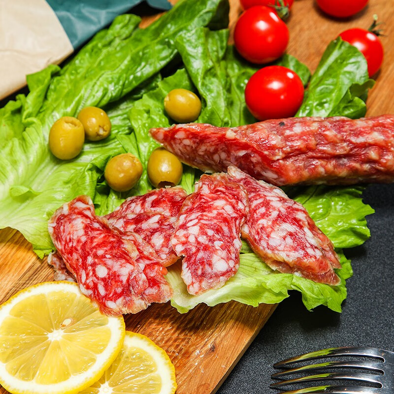 禾澹法萨拉米干腊肠风干原味香肠火腿肠整根250g 原味1条