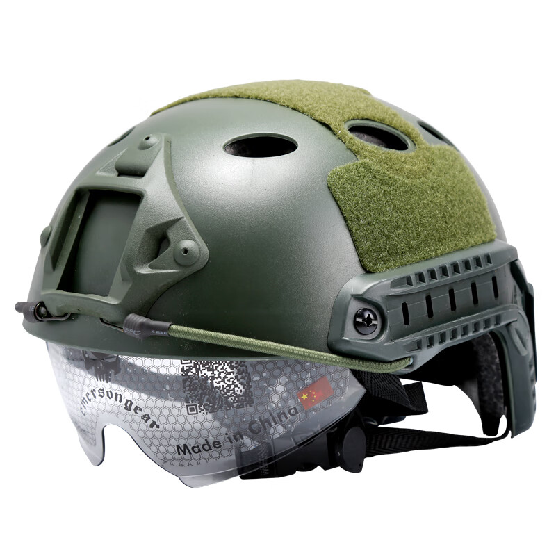 奕澜 fast轻量战术头盔户外军迷cs野战骑行登山快速反应abs风镜版防护