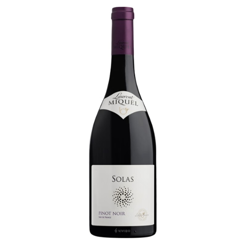 劳伦米格尔法国黑皮诺干红葡萄酒 PINOT NOIR 劳伦米格尔 Laurent Miquel 2019年750ml 一瓶