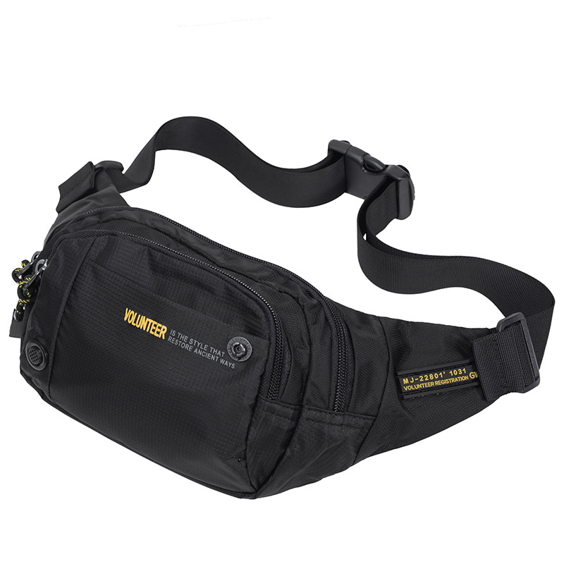 斯帕曼运动男士腰包休闲男包2022新款牛津布胸包男帆布多功能户外斜