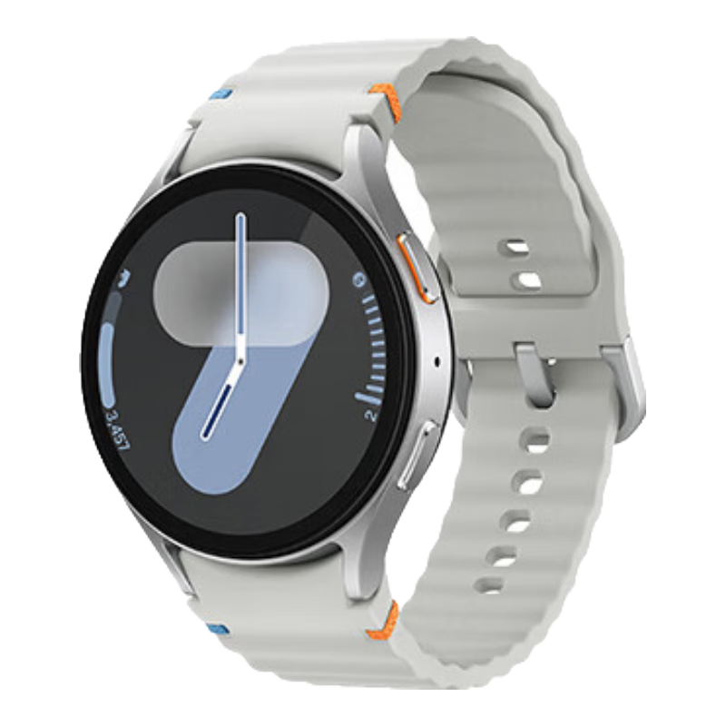 三星 Samsung【国家补贴】Watch7 智能手表/蓝牙通话/运动手表/电话手表 44mm 幻羽银 男女表