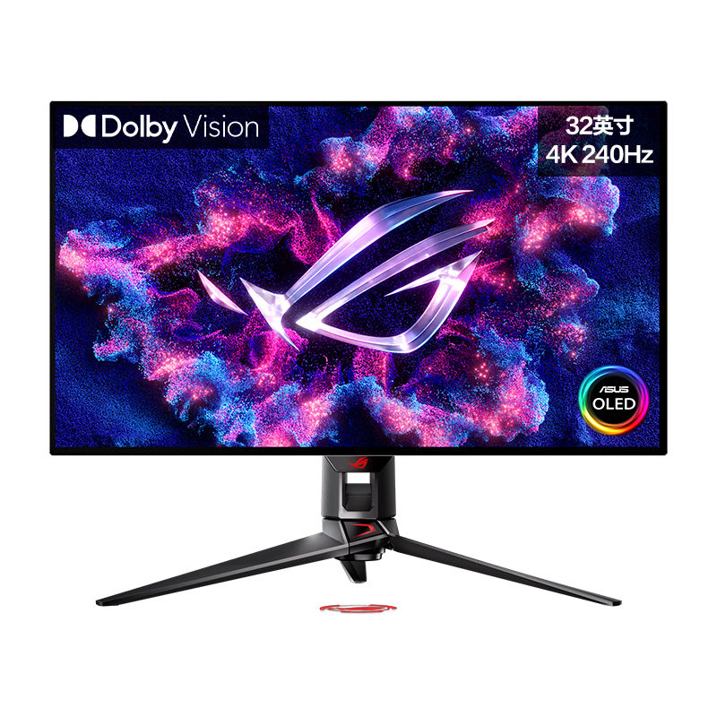 闭眼买，plus会员：ROG玩家国度 超神 OLED 4K 240Hz 显示器电竞G-sync 0.03msGTG响应 32英寸 PG32UCDM 