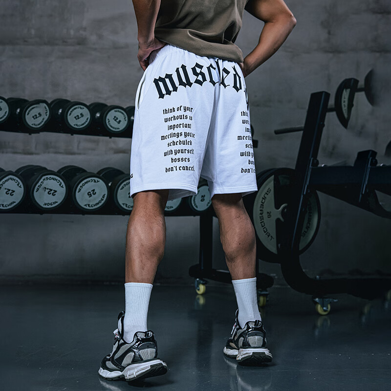 muscledog肌肉狗 运动短裤男潮牌新款美式宽松休闲篮球跑步训练健身五