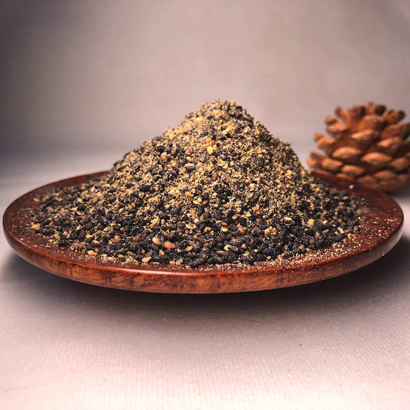河南特产芝麻盐调味品熟白芝麻粉咸味正宗黑芝麻碎即食宝宝