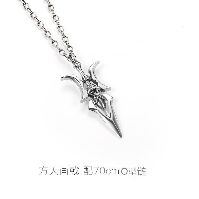 【提伯斯】《方天画戟》原创设计 钛钢项链ins冷淡风男士xl男潮嘻哈
