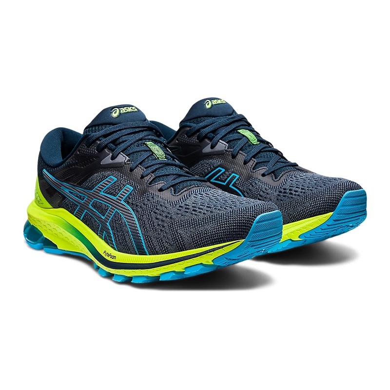 asics 亚瑟士 gt-1000 10 稳定支撑轻便透气男士运动跑步鞋 深蓝
