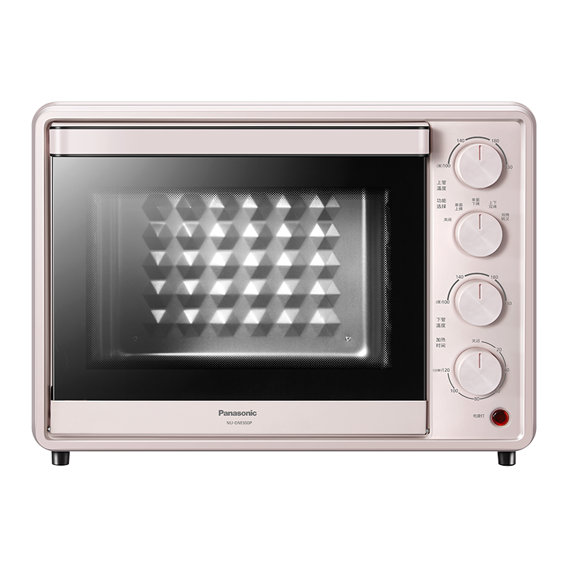 松下（Panasonic） NU-DM300 30L大容量多功能 电烤箱上下独立控温立体均匀烘烤烘焙 NU-DM300PXPE粉红色
