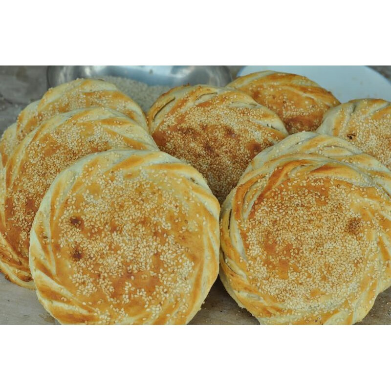维霆山东菏泽土特产吊炉烧饼纯手工制作大烧饼正宗风味6-10个装 6个咸