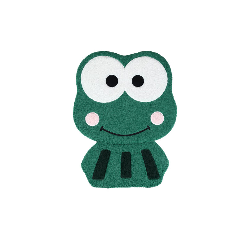 冬季毛绒卡通可爱女车垫座垫短绒座套绿色毛垫加绒座椅垫 1靠背(青蛙)