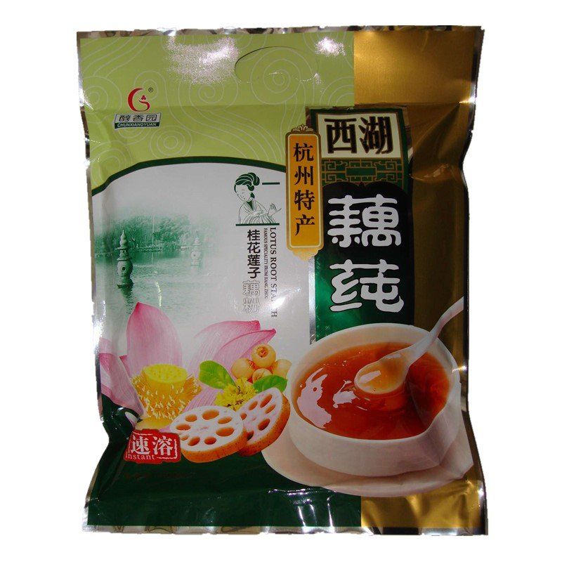 杭州特产西湖藕粉 600g 醇香园西湖速溶藕粉桂花莲子西湖藕莼 600克