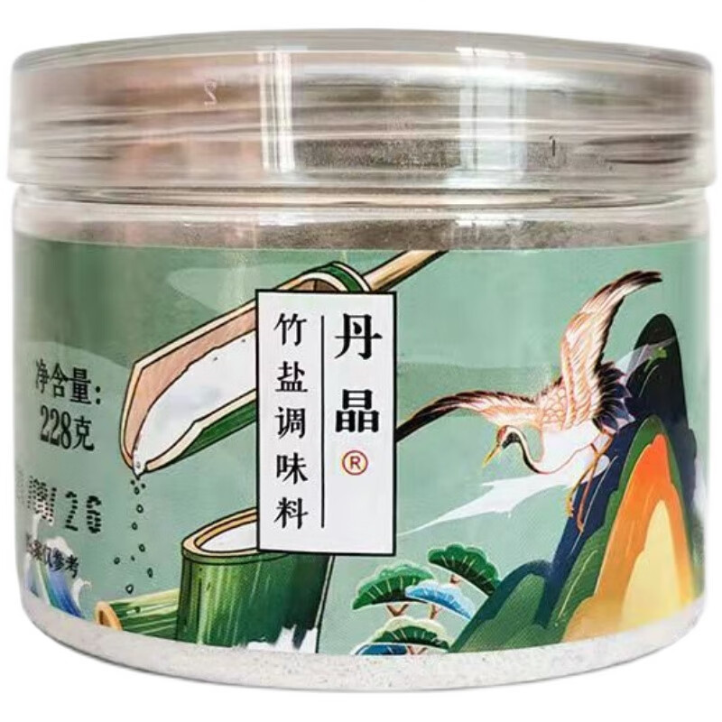 i丹晶三烤竹盐 228g/罐 御盐坊天赐优品竹盐调味料食用盐  丹晶 2罐