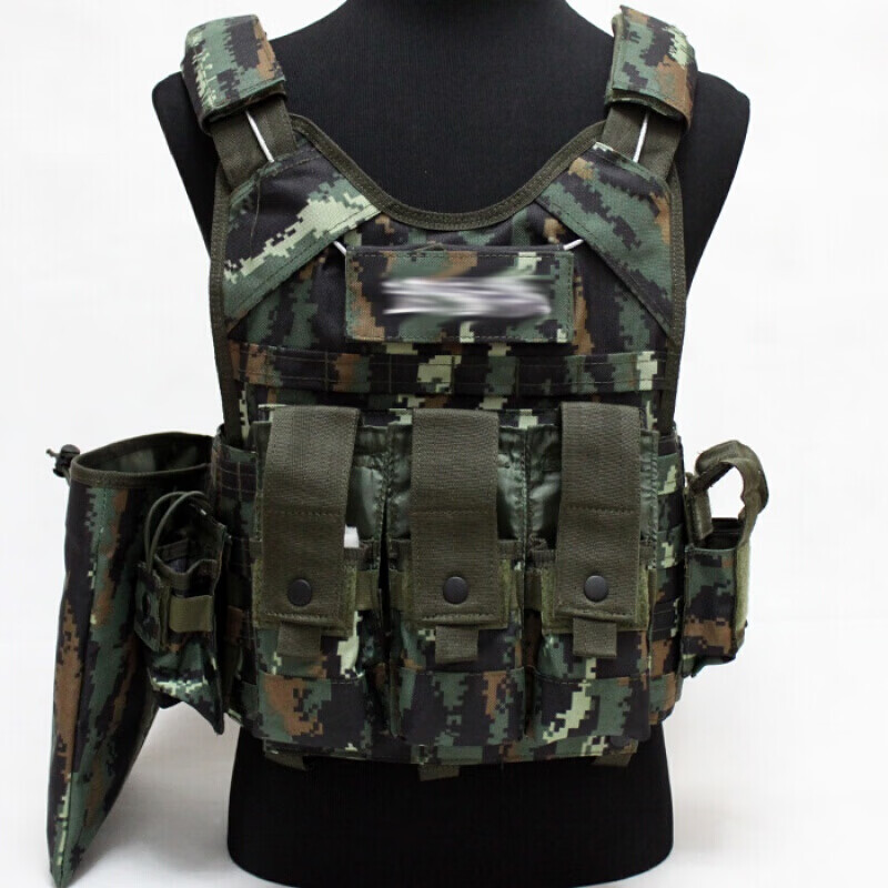 buraq迷彩快拆战术背心战斗携行具防d外套马甲装具13迷彩快拆钢丝战术