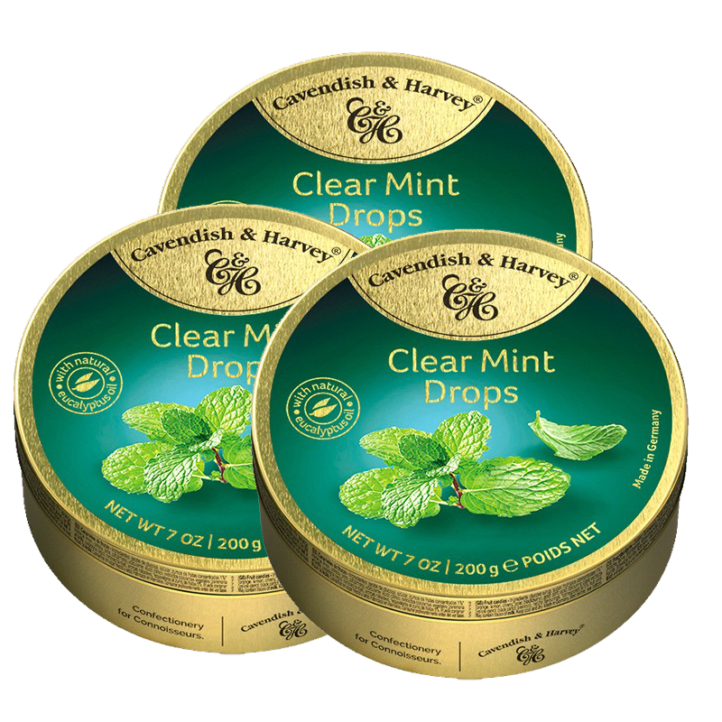 嘉云德国进口混合水果糖果结婚喜糖硬糖罐装办公室休闲零食薄荷糖网红