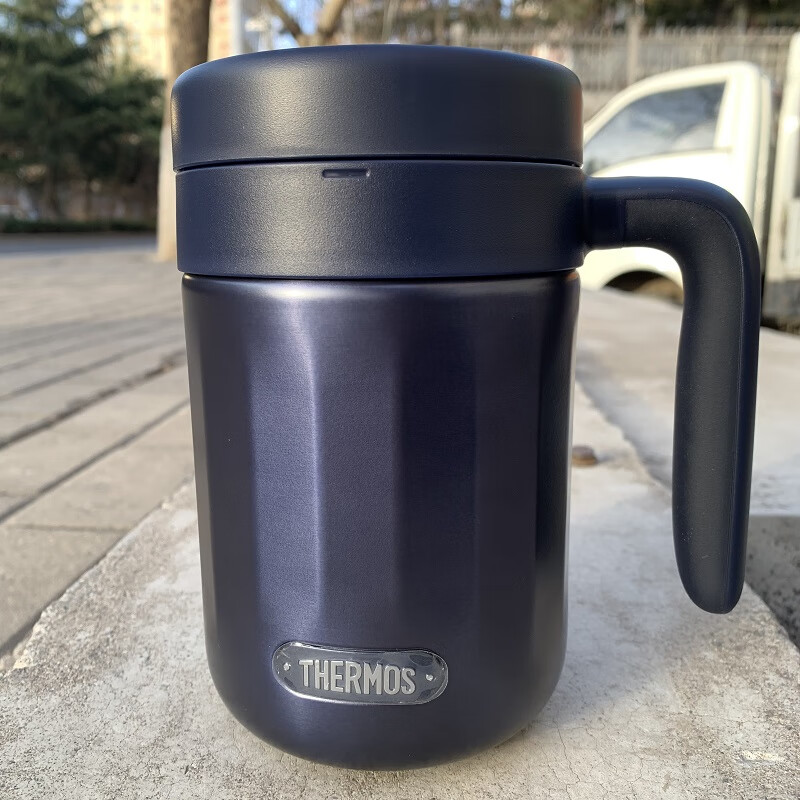 膳魔师(thermos)保温杯办公室茶杯马克咖啡杯便携大容量男士带把手