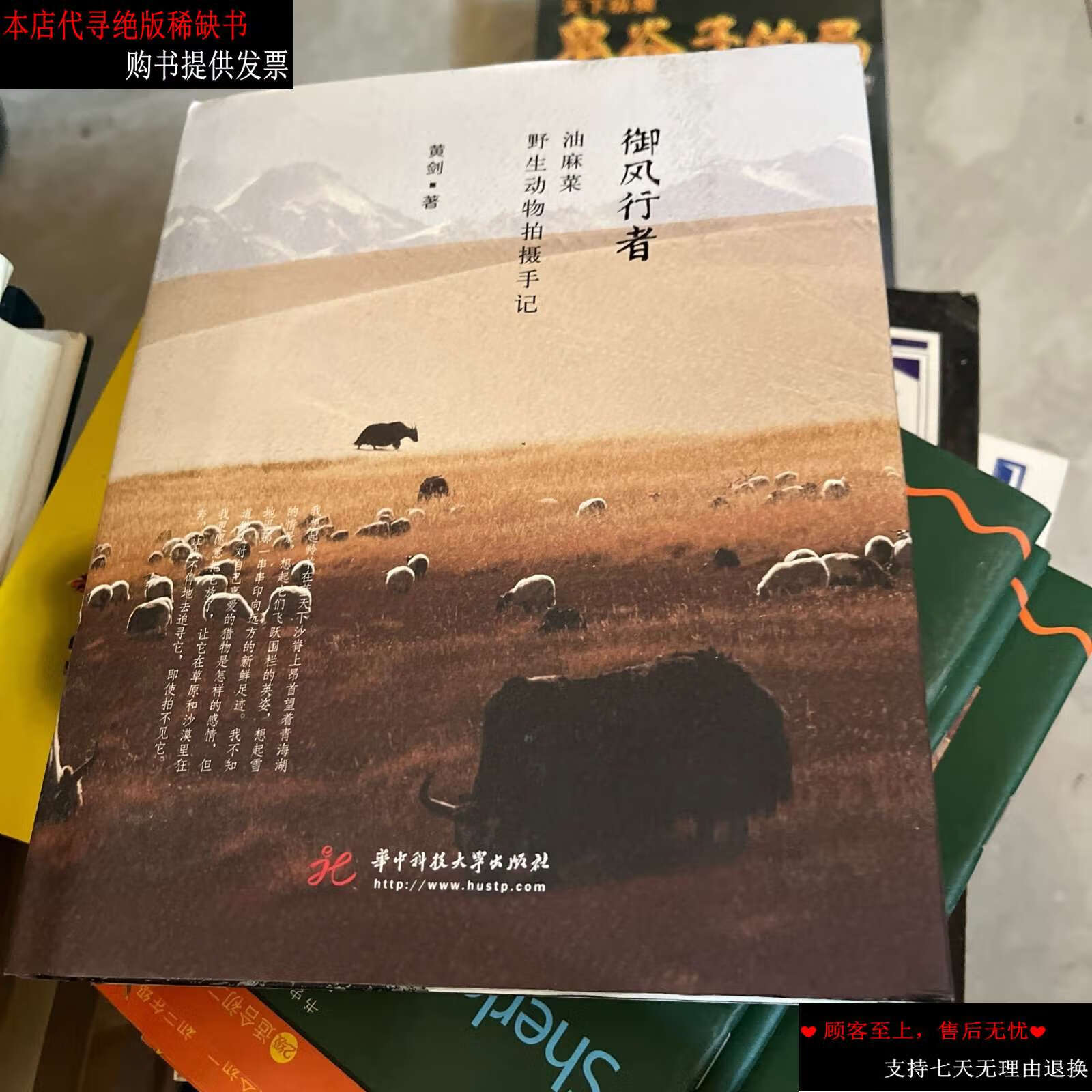 【二手书9成新】御风行者——油麻菜野生动物拍摄手记 /黄剑 华中科技