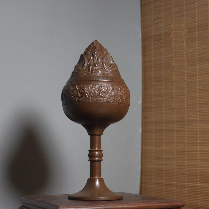 铜人艺巷铜人艺巷全铜博山炉熏香炉盘香炉香薰炉檀香炉家居装饰创意