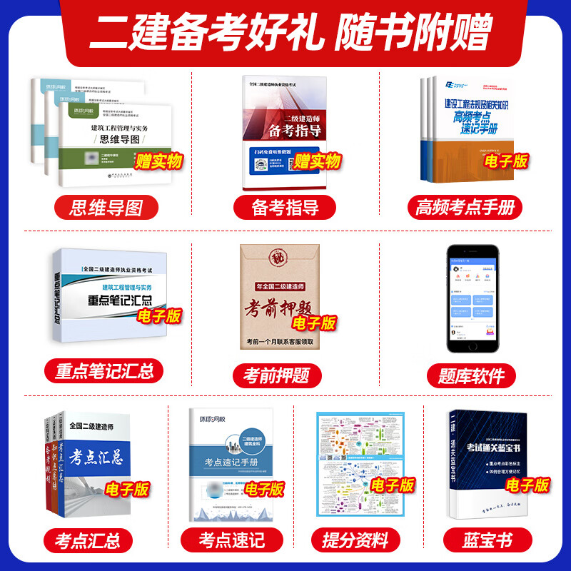 备考2023环球网校2022年二级建造师同步章节习题集历年真题试卷建设工程施工管理二建教材考试用书建筑市