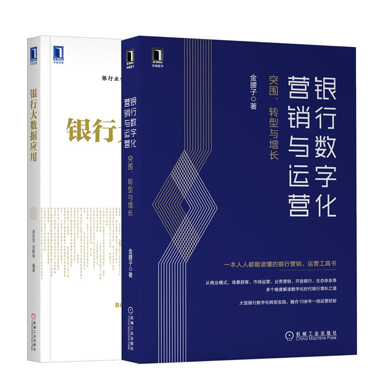 银行数字化营销与运营：突围、转型与增长+银行大数据应用书籍