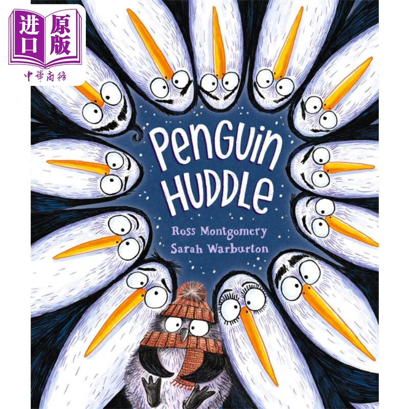 sarah warburton penguin huddle 抱团的企鹅 英文原版 进口图书 儿童