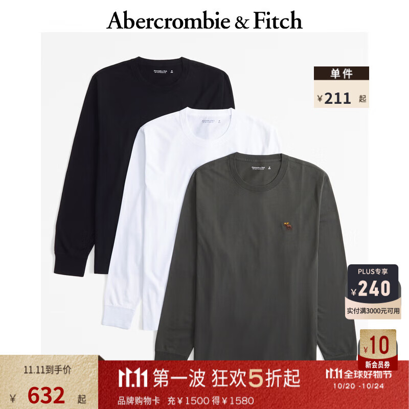 ABERCROMBIE & FITCHװ 24＾¿3װС¹TKI124-4494 ڰ̶ɫ L (180/108A)632Ԫ