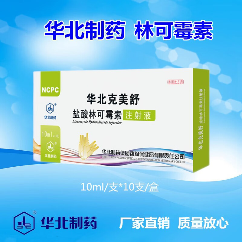 华北制药【企业店】兽用 盐酸林可霉素注射液(10ml*10支) 10ml*10支