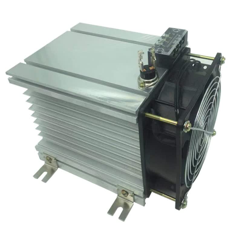 整流器整流桥堆硅整流调压模块散热器散热片带风扇接线端子 单相调压
