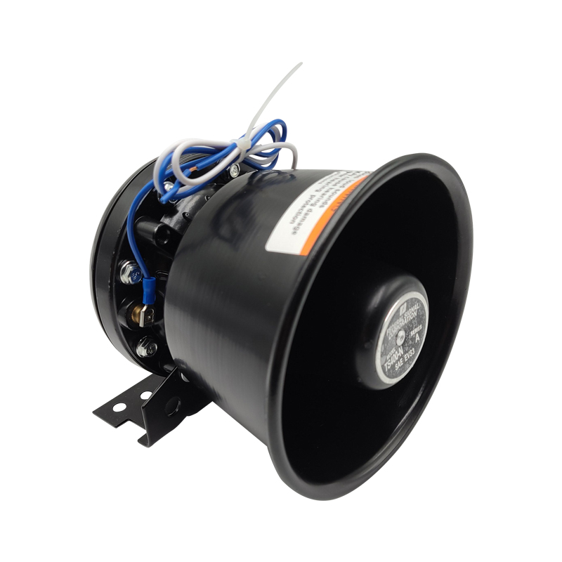 允和美汽车警报器喇叭超响方口不锈钢超薄扁口黑锋喇叭车载警笛喊话器