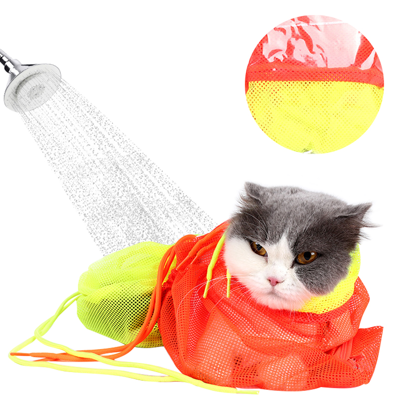 哈宝哈贝 洗猫袋剪指甲多功能/掏耳朵/防抓/固定袋/猫咪洗澡神器猫包