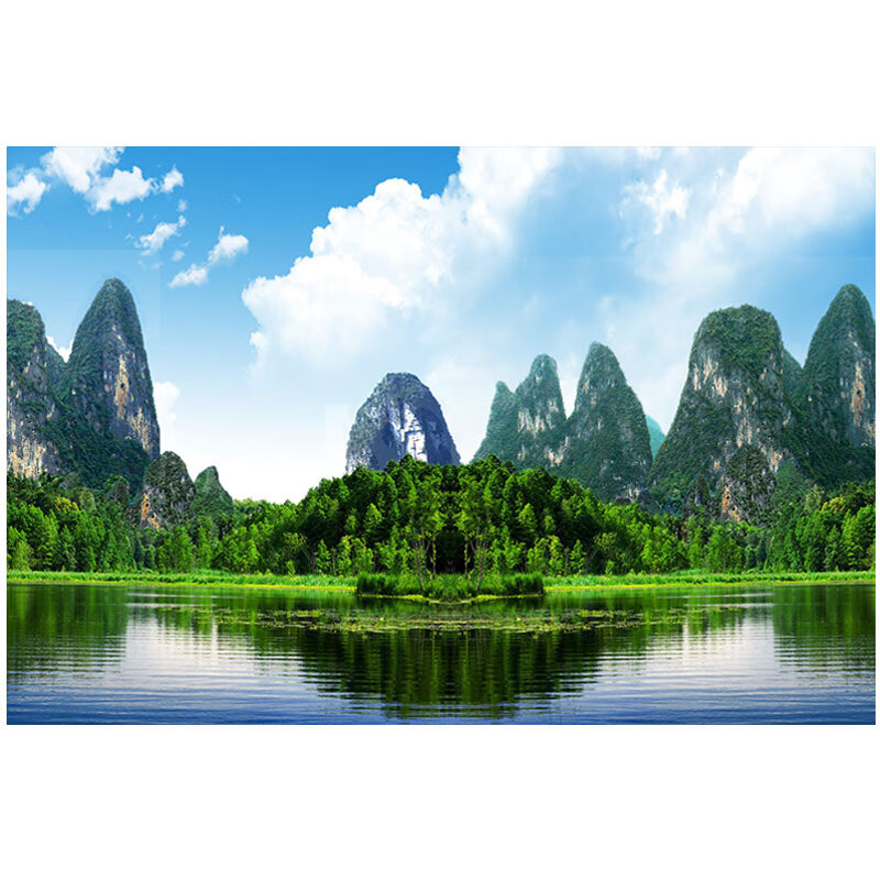 妙普乐 青山绿水大自然山水画 青山绿水大自然山水画 有山有水装饰
