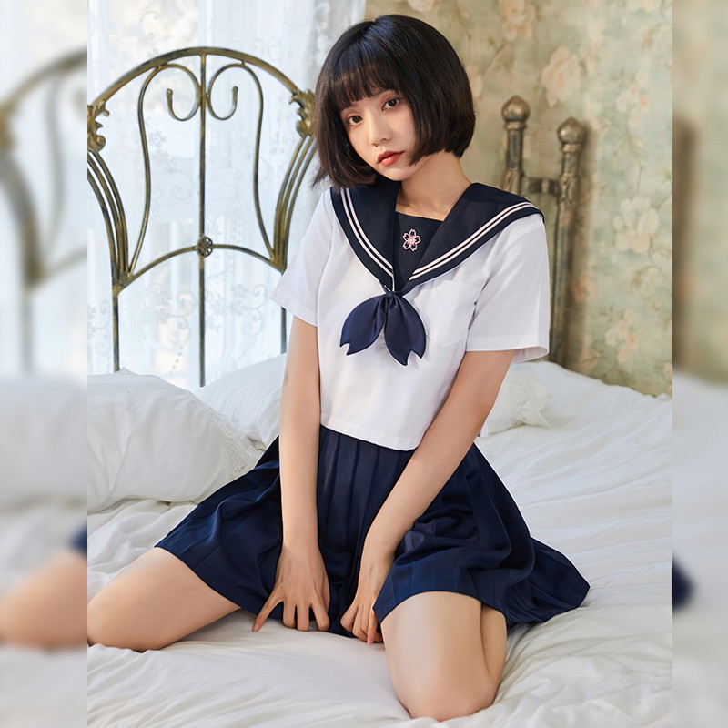 女樱花软妹日系水手服制服诱惑角色扮演学妹校服百褶裙家居服睡衣7034